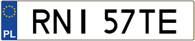 Trailer License Plate